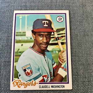 1978 Topps Texas Rangers Baseball Card Trading Card